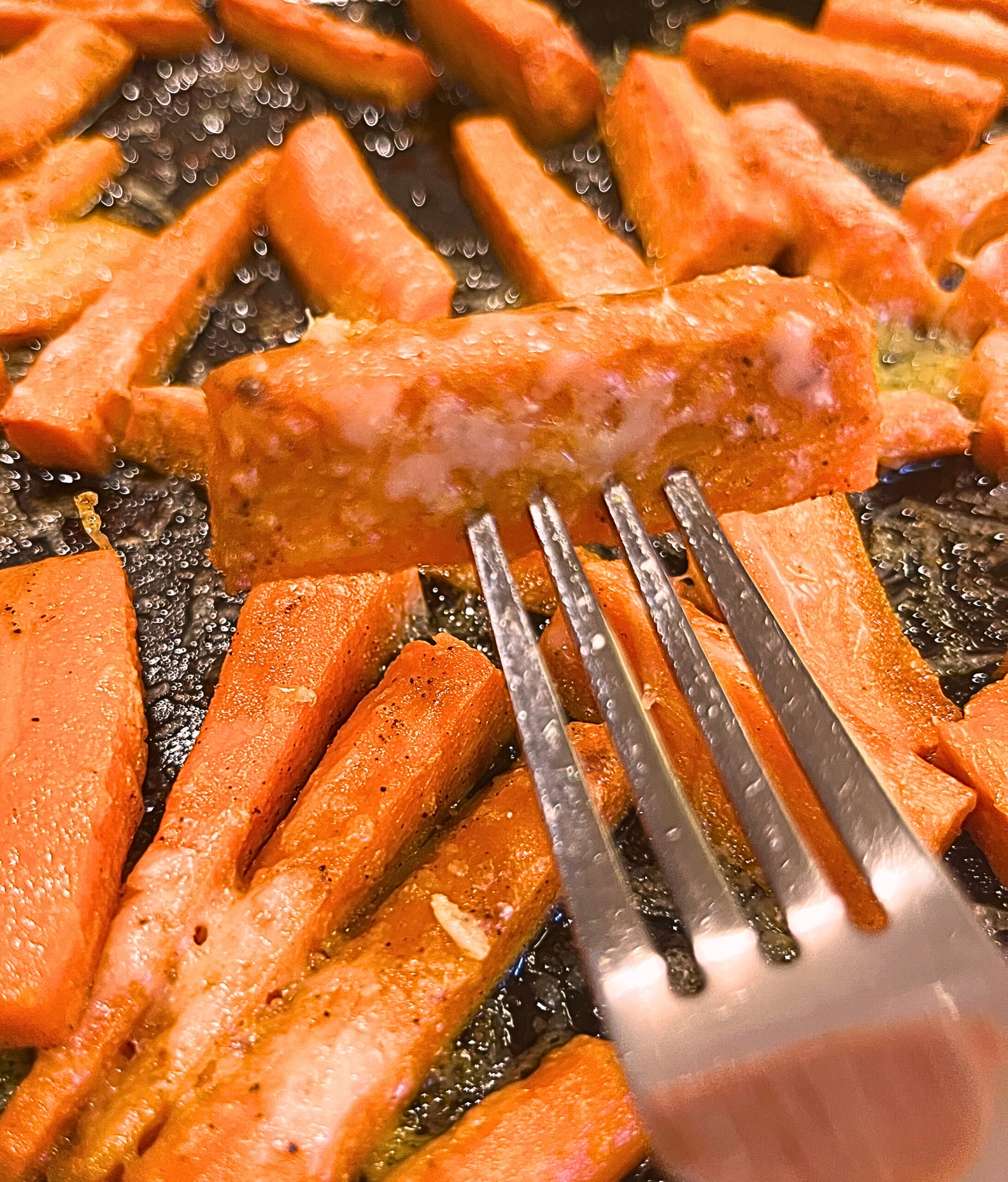 Marg’s Simple Oven Sautéed Carrots with Cheese