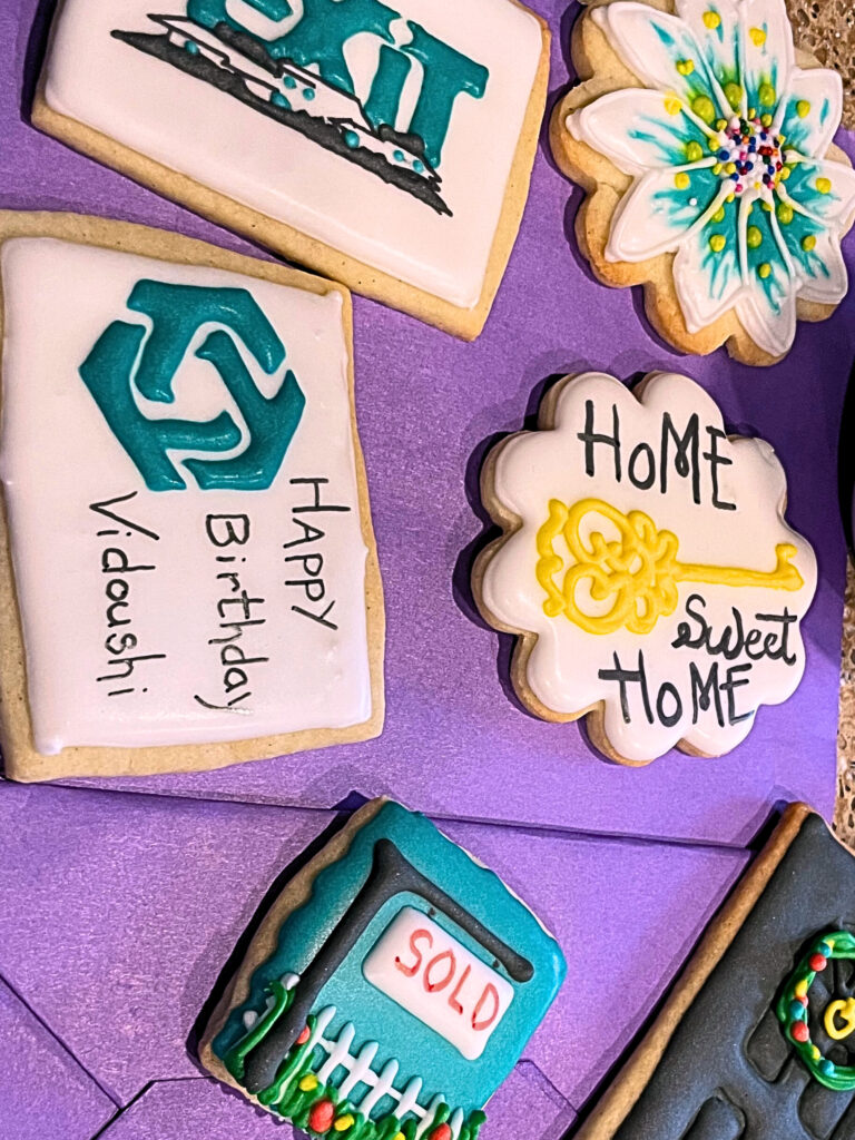 Real estate custom decorated cookies