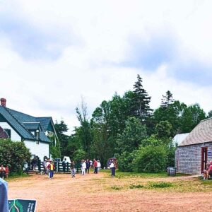 An outside view of the Anne of Green Gables farm.