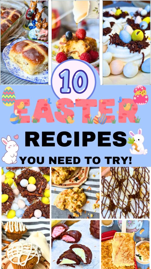 A pinterests pin for Easter recipes.