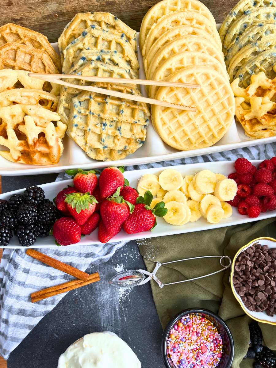 Easy Waffle Breakfast Bar - Flour and Filigree, image size:900x1200