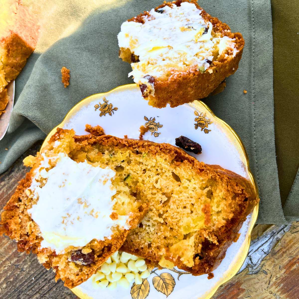 Vintage Tropical Pineapple Zucchini Bread