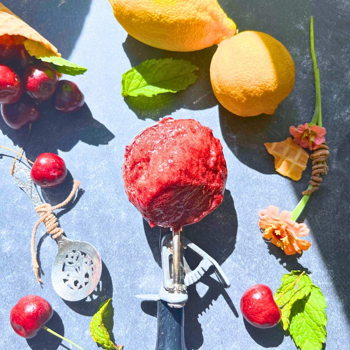 Fresh Cherry Sorbet Recipe – A Simple, Dairy-Free Summer Treat