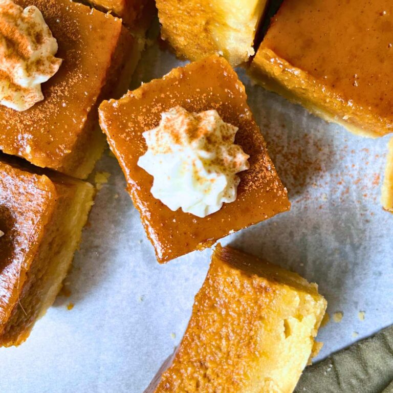 Easy Pumpkin Pie Bars Recipe | A Perfect Fall Dessert