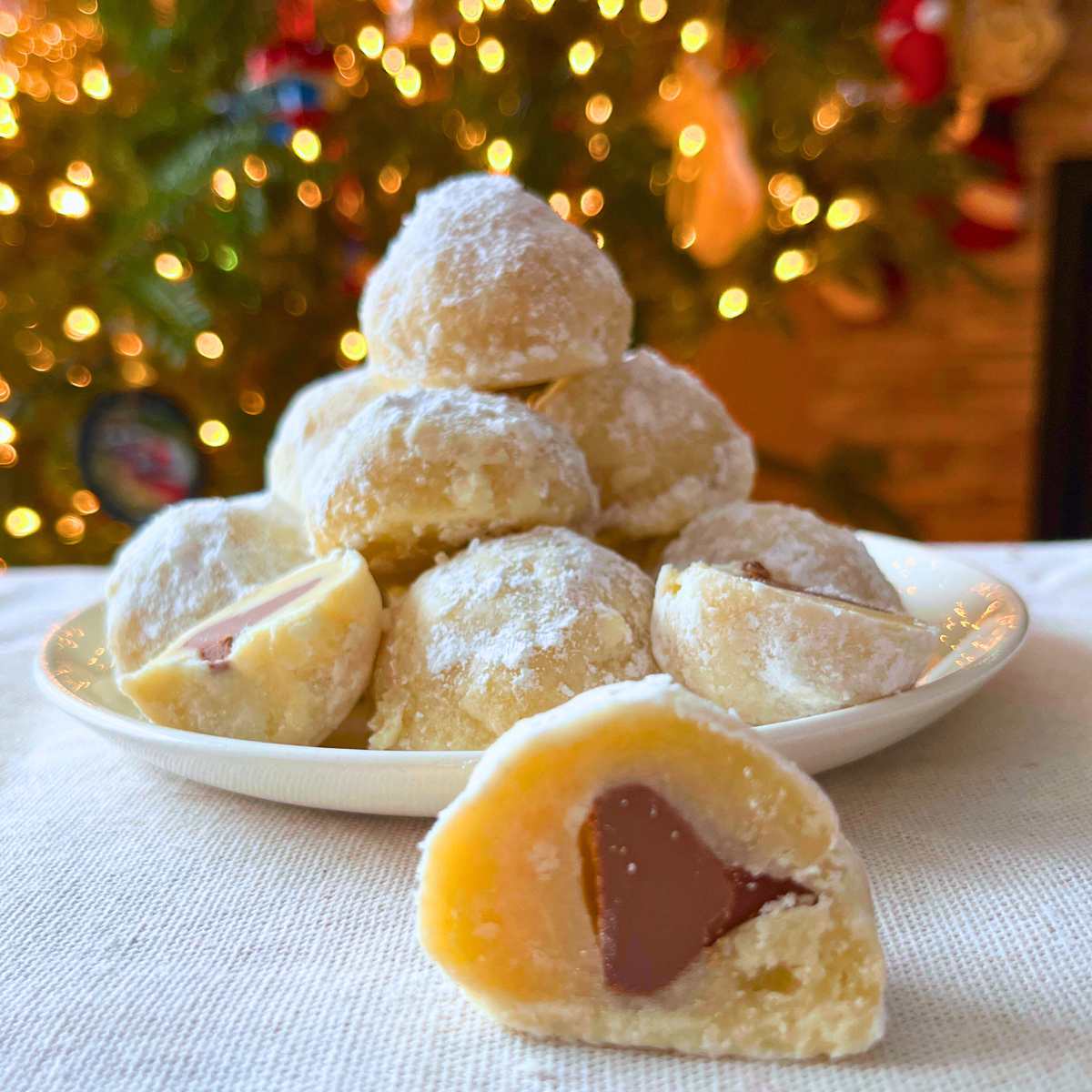 The Best Hershey’s Kiss Filled Snowball Cookies — Soft, Buttery & Completely Nut-Free!