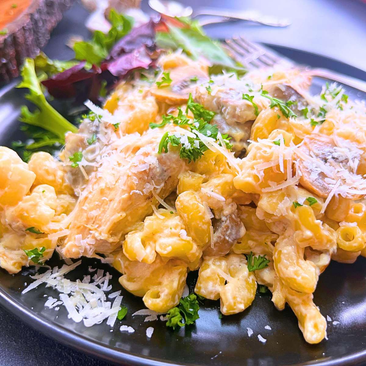 Easy Chicken Stroganoff Pasta | Creamy One-Pan Chicken Dinner