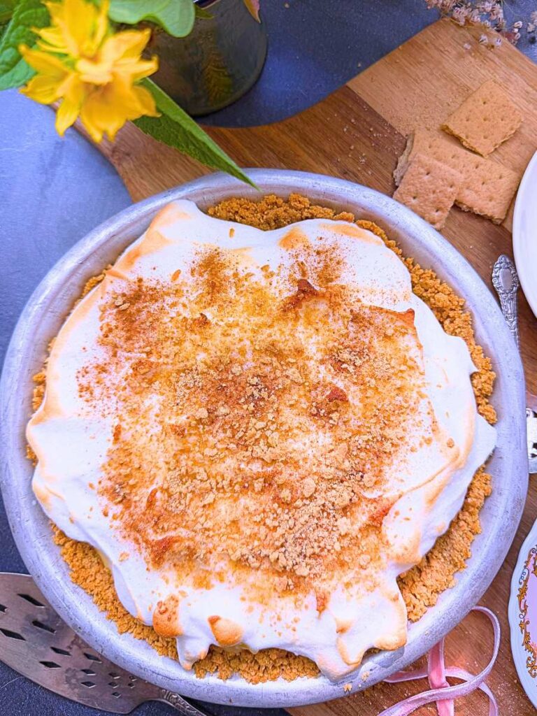A baked flapper pie.