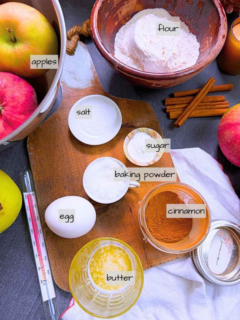 A collection of labeled ingredients on a table.