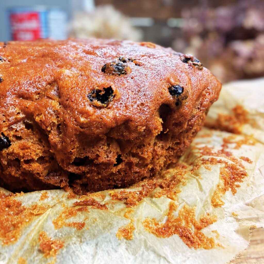 A side view of a Canadian war cake.