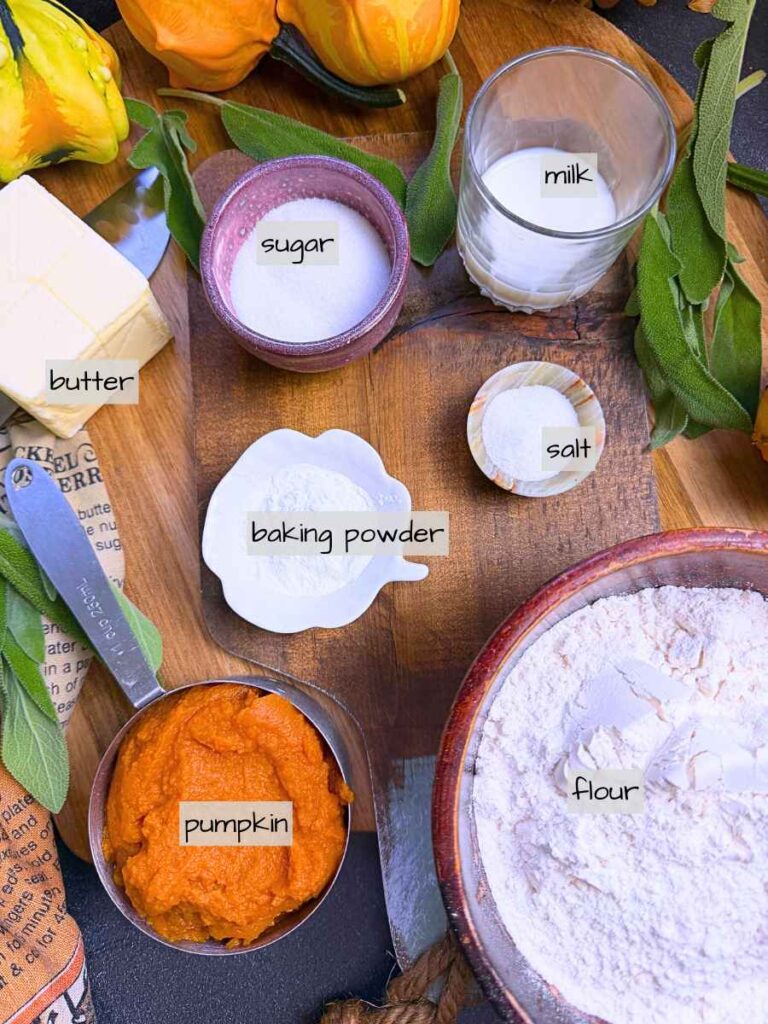 A table full of lined ingredients.